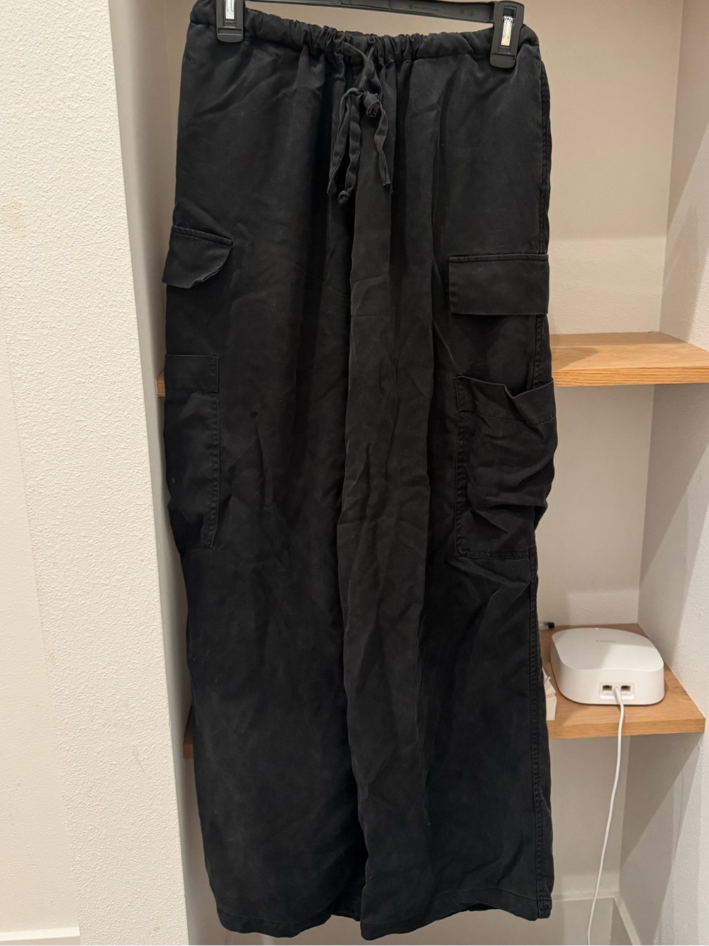 Reformation Ethan Twill Pant Black - Size XS